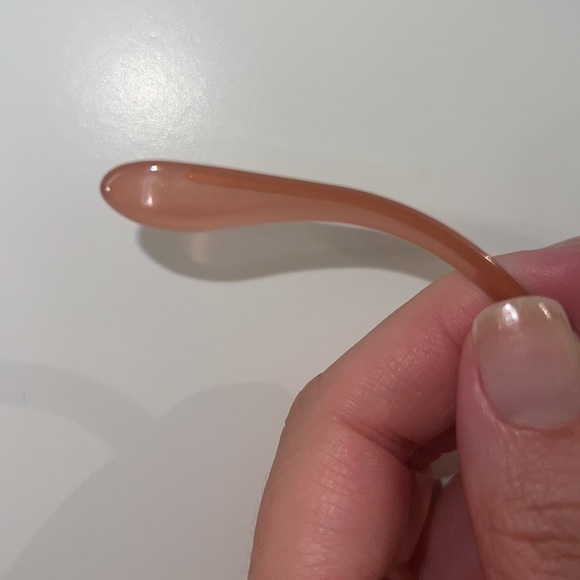 Authentic Gucci nude blush pink gradient sunglasses oversized round cat eye - Picture 10 of 17